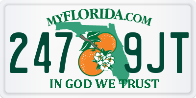 FL license plate 2479JT