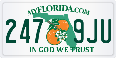 FL license plate 2479JU