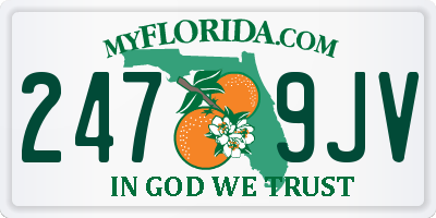 FL license plate 2479JV