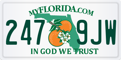 FL license plate 2479JW