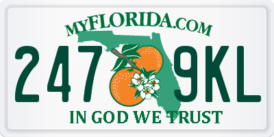 FL license plate 2479KL