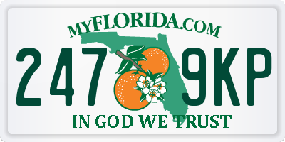 FL license plate 2479KP