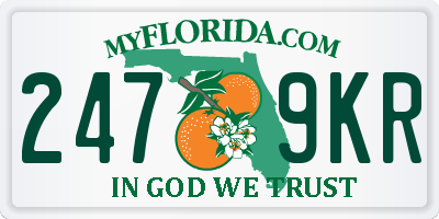 FL license plate 2479KR