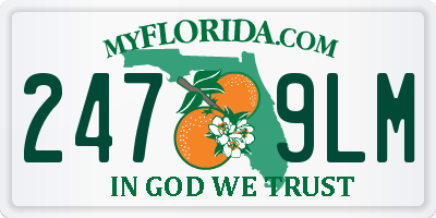 FL license plate 2479LM