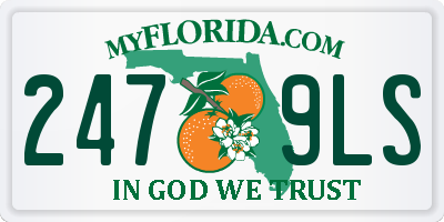 FL license plate 2479LS