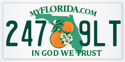 FL license plate 2479LT