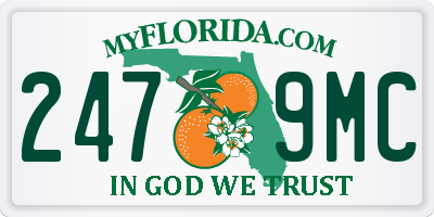 FL license plate 2479MC
