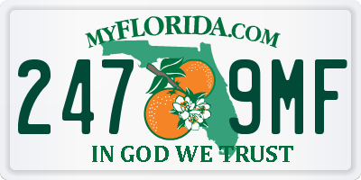 FL license plate 2479MF