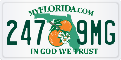 FL license plate 2479MG