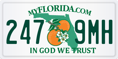 FL license plate 2479MH