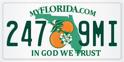 FL license plate 2479MI