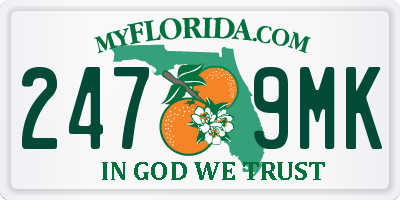 FL license plate 2479MK