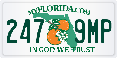 FL license plate 2479MP