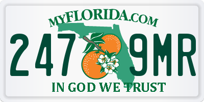 FL license plate 2479MR