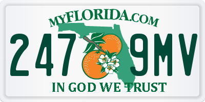 FL license plate 2479MV