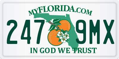 FL license plate 2479MX