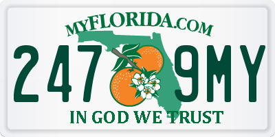 FL license plate 2479MY