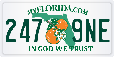 FL license plate 2479NE