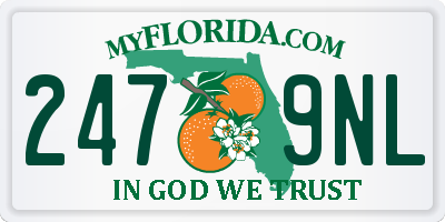 FL license plate 2479NL