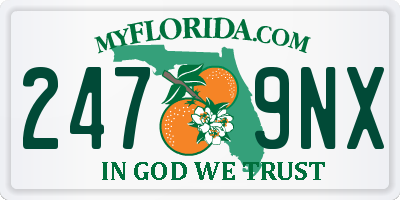 FL license plate 2479NX