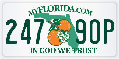 FL license plate 2479OP