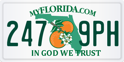FL license plate 2479PH