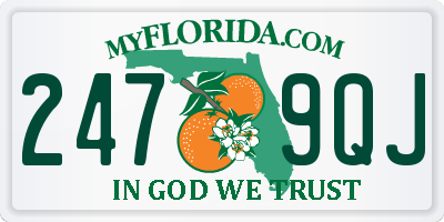 FL license plate 2479QJ