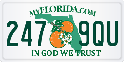 FL license plate 2479QU