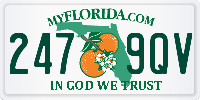 FL license plate 2479QV