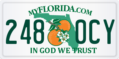 FL license plate 2480CY