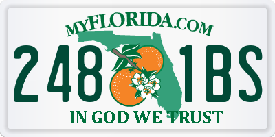 FL license plate 2481BS