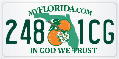 FL license plate 2481CG