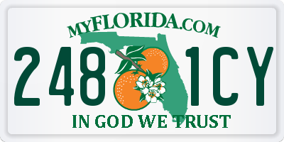 FL license plate 2481CY