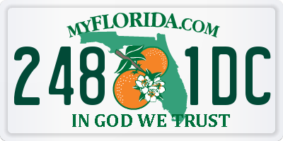 FL license plate 2481DC
