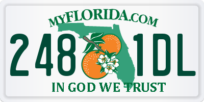 FL license plate 2481DL