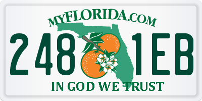FL license plate 2481EB