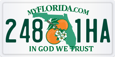 FL license plate 2481HA