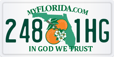 FL license plate 2481HG