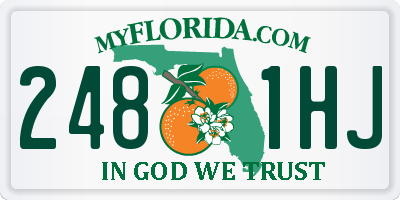 FL license plate 2481HJ