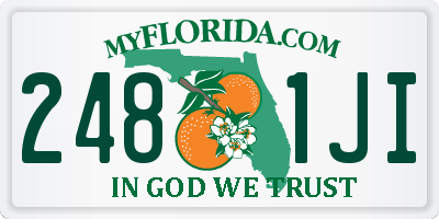 FL license plate 2481JI