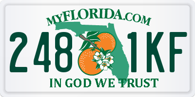 FL license plate 2481KF