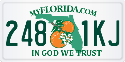 FL license plate 2481KJ