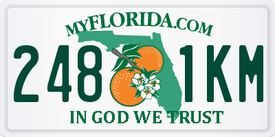 FL license plate 2481KM