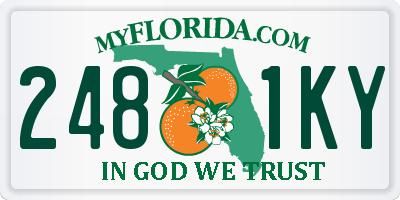 FL license plate 2481KY