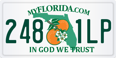 FL license plate 2481LP