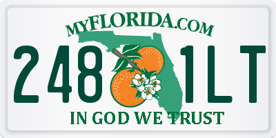 FL license plate 2481LT