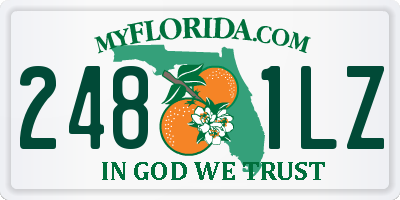 FL license plate 2481LZ
