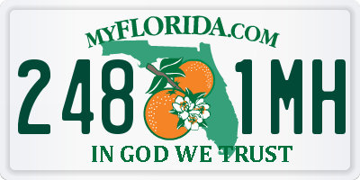 FL license plate 2481MH