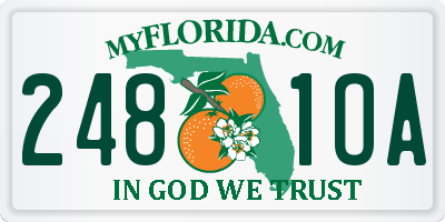 FL license plate 2481OA