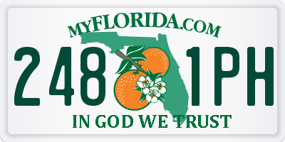FL license plate 2481PH